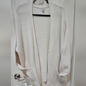 Cozy Cream Open-Front Sweater